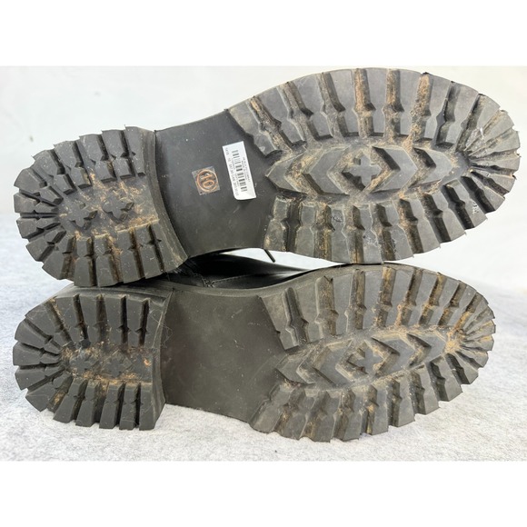 Torrid Black Combat Boots, Wide Printed Laces Women's Size 10 - Picture 6 of 10